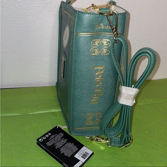 Loungefly Disney Peter Pan Book Series Convertible Crossbody Backpack and Wallet - Picture 10 of 16
